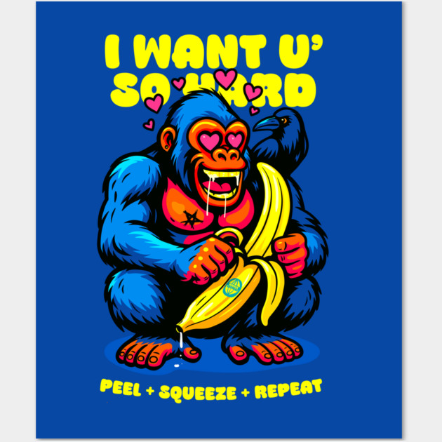 I WANT YOU SO HARD Wall Art by Fabrik