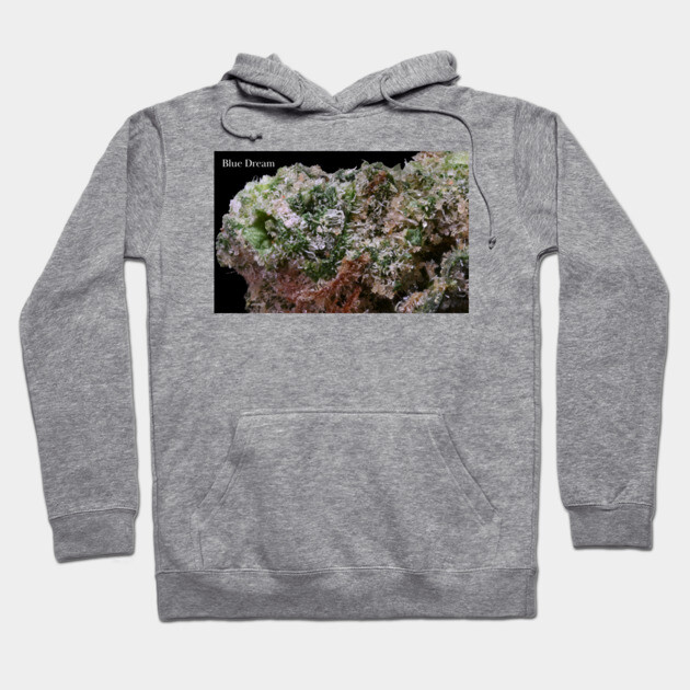 Blue Dream Macro - Weed Design Hoodie by MrGreenGenes420