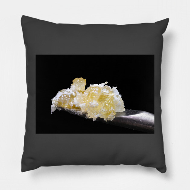 Fruit Ring Dab Macro - Weed Design Pillow by MrGreenGenes420