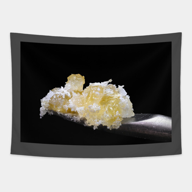 Fruit Ring Dab Macro - Weed Design Tapestry by MrGreenGenes420