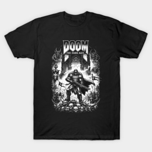 Dark Ages Doom Fanmade Art | Tribute to the Slayer | For True Gamer Fans T-Shirt