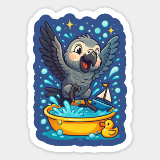 Taking a Bath Sticker