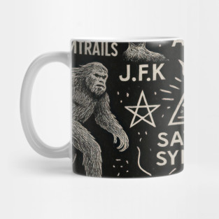 Conspiracy Theory Collage Mug