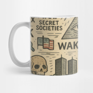 Vintage Conspiracy Theory Icons Mug