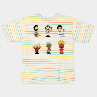 Willie Colon, Ruben Blades, Hector Lavoe, Tito Puente, Ismael Rivera & Celia Cruz. Kids T-Shirt