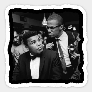 Malcom X and Muhammad Ali Sticker