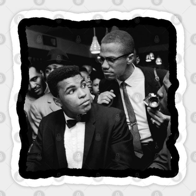 Malcom X and Muhammad Ali Sticker by UrbanLifeApparel
