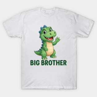 Big Brother & Little Sister Matching Outfit - Dinosaur Sibling Shirts, Cute Dinosaurs Theme Matching Outfits - Brother Gift Set, Little Sis T-Shirt