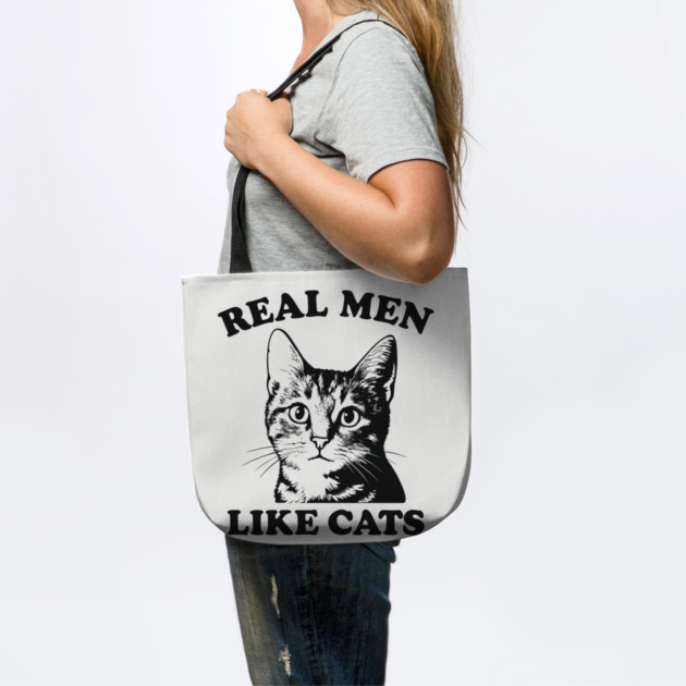 Real Men Like Cats Proud Cat Dad Humor by Anticorporati