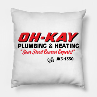 Oh Kay Plumbing & Heating Wet Bandits Home Alone Pillow