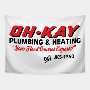 Oh Kay Plumbing & Heating Wet Bandits Home Alone Tapestry