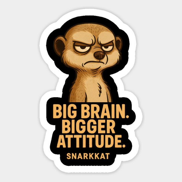 Big Brain. Bigger Attitude Magnet by Eric's Store 6