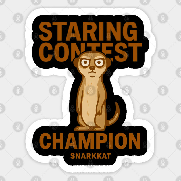 Staring Contest Champion Sticker by Eric's Store 6