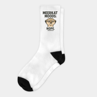 Meerkat Mood: Nope Socks