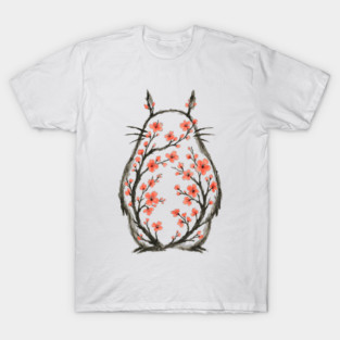 Forest spirit blossom Sumi e T-Shirt