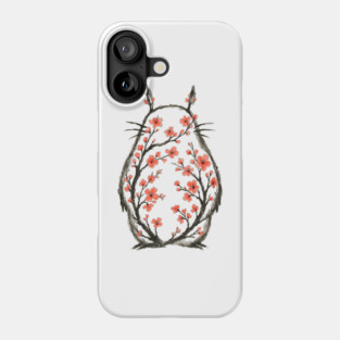 Forest spirit blossom Sumi e Phone Case