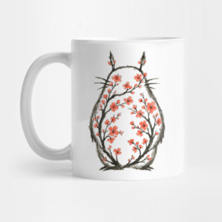Forest spirit blossom Sumi e Mug