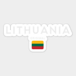 Lithuania flag, lithuanian flag Sticker