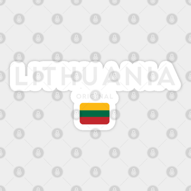 Lithuania flag, lithuanian flag Sticker by eka123
