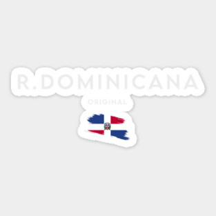 Dominican Republic flag, dominican flag Sticker