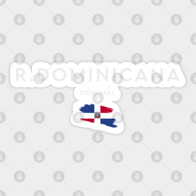 Dominican Republic flag, dominican flag Sticker by eka123