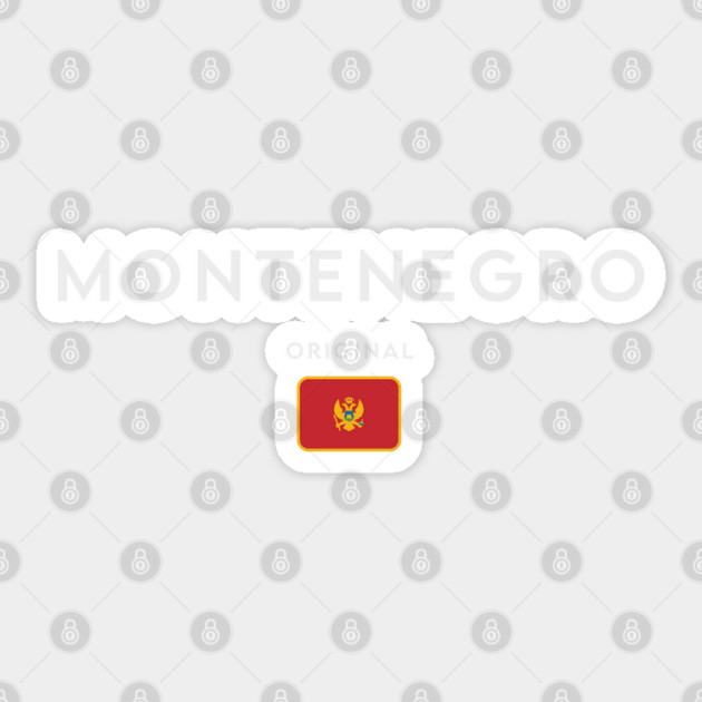 Montenegro flag, Montenegrin flag Sticker by eka123