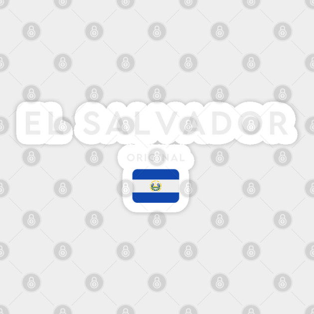 El Salvador flag, Salvadoran flag Sticker by eka123