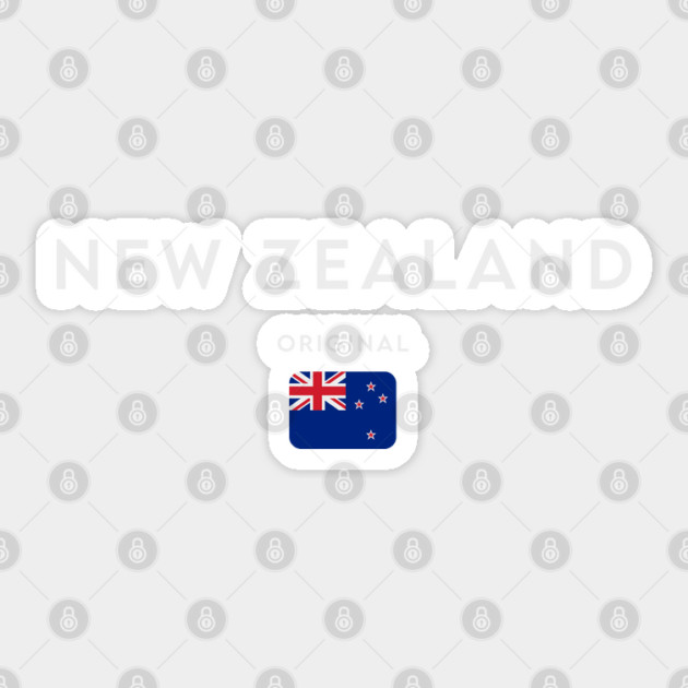 New Zealand flag, New Zealander flag Sticker by eka123