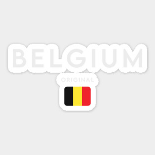 Belgium flag, belgian flag Sticker