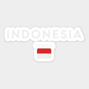 Indonesia flag, indonesian flag Sticker