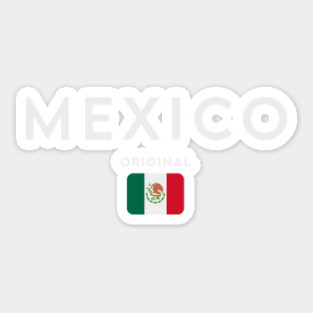 Mexico flag, mexican flag Sticker