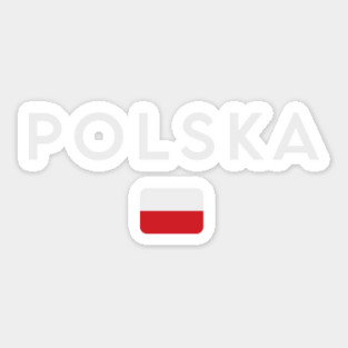 Poland flag, polish flag Sticker