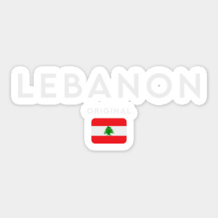 Lebanon flag, lebanese flag Sticker
