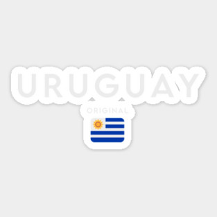 Uruguay flag, uruguayan flag Sticker