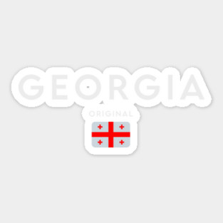Georgia flag, Georgian flag Sticker