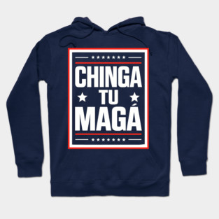 CHINGA TU MAGA - WHITE IN RED BOX Hoodie