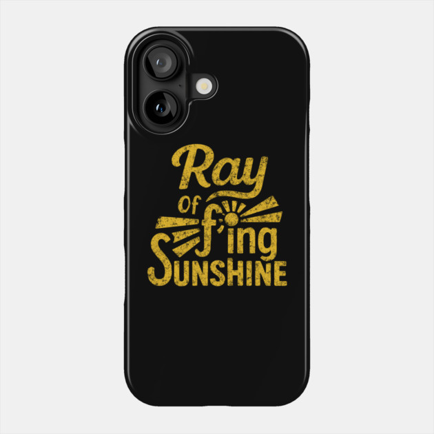 Ray of F'ing Sunshine Sweary Grumpy Sarcasm Phone Case by Anticorporati