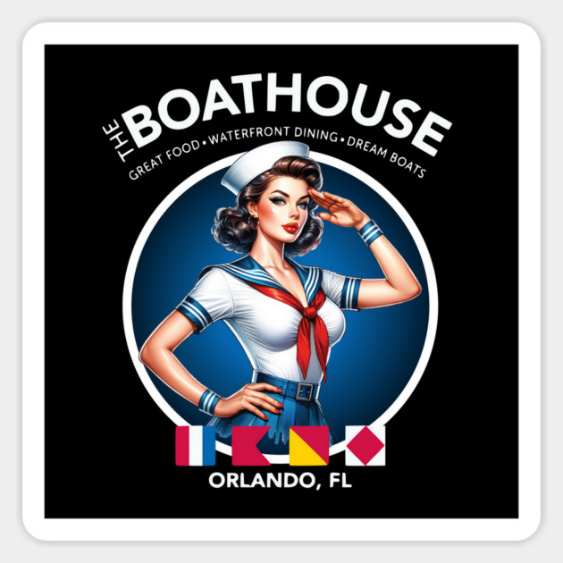 The Boat House Restaurant and Bar Orlando Florida Magnet by Joaddo