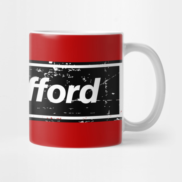 United Old Trafford Oasis Indie Music Manchester Black by Butter Creative