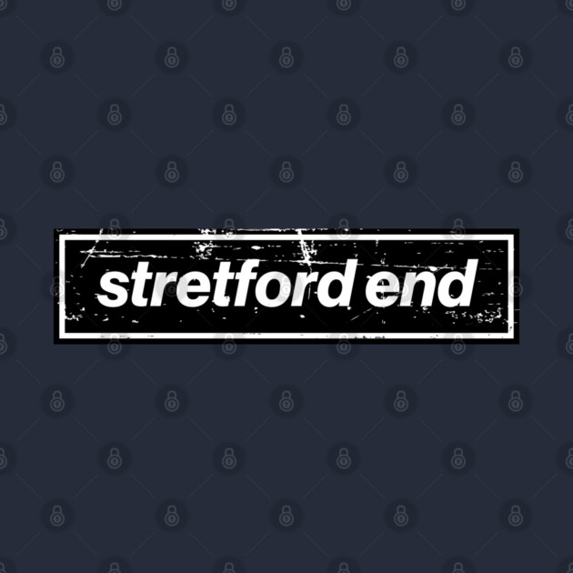 United Stretford End Oasis Indie Music Manchester Black by Butter Creative