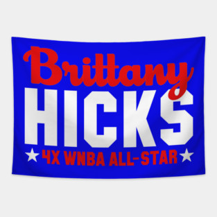 Brittany Hicks All-Star (White) Tapestry