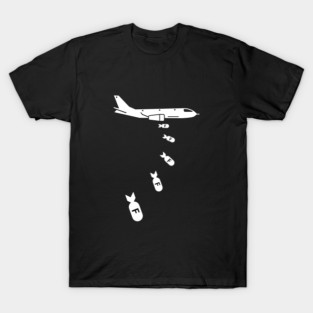 Dropping F-Bombs | Bold Military Humor Graphic Tee T-Shirt