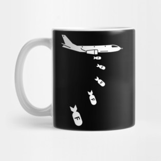 Dropping F-Bombs | Bold Military Humor Graphic Tee Mug