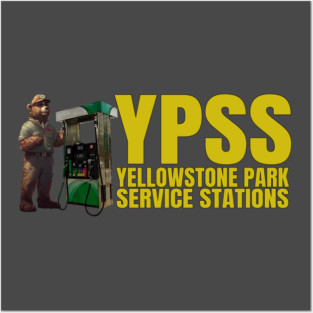YPSS Bear and Gas Pump Posters and Art