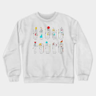 Egyptian Gods and Goddesses Crewneck Sweatshirt