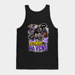 Vintage Retro Baltimore Ravens Football Tank Top
