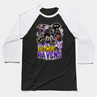 Vintage Retro Baltimore Ravens Football Baseball T-Shirt