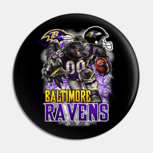 Vintage Retro Baltimore Ravens Football Pin