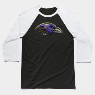 Baltimore Ravens Midnight Mascot Baseball T-Shirt