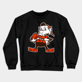 Cleveland Browns Brownie The Elf Logo Crewneck Sweatshirt